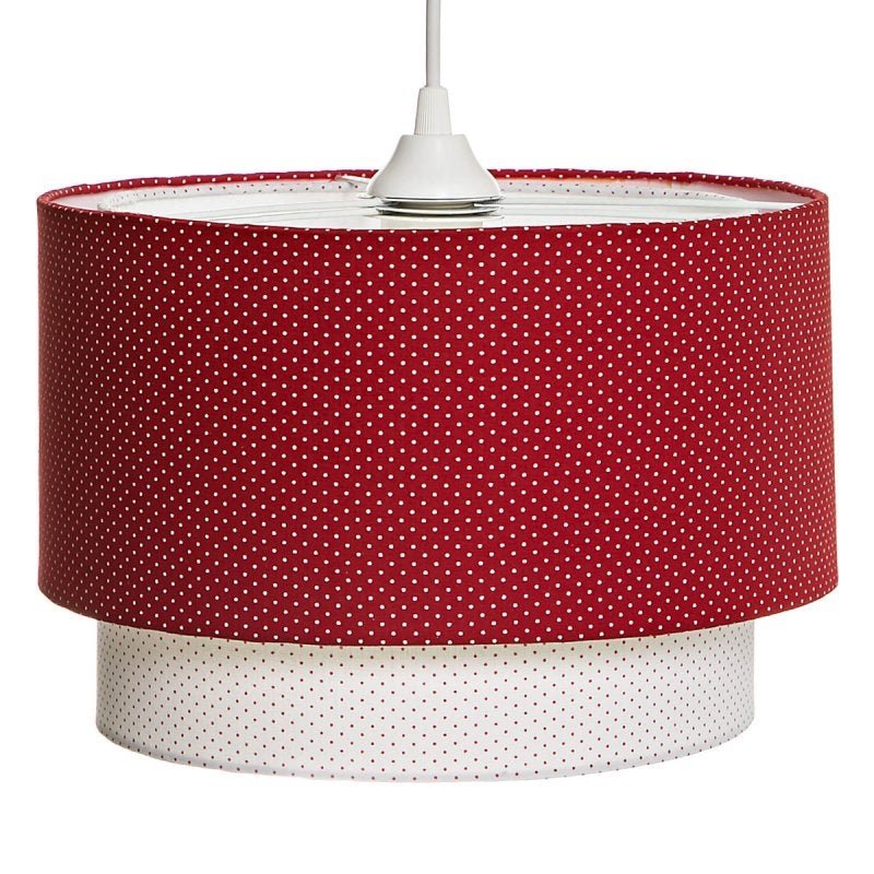 Lustre Tubular Duplo Vermelho Quarto Bebê Infantil Menina - 1