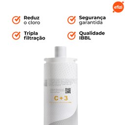 Refil Filtro C+3 Girou Trocou Reduz Cloro e Sedimentos Ibbl - 5