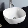 Cuba de Apoio Banheiro Lavabo Sobrepor Redonda de Porcelana Cerâmica Louça C308 - Premierdecor - 2