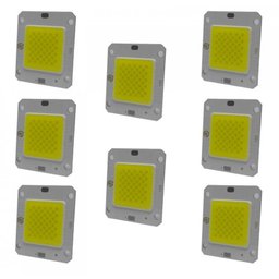 Chip led 50w para reposição de refletor branco frio Kit 8 - 1 Chip led 50w para reposição de refletor branco frio Kit 8 - 1