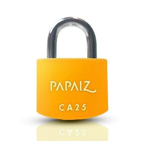 Cadeado em Alumínio de 25mm Ca25 Laranja