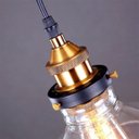 Ver imagem 5 de Pendente Retrô Industrial Vidro Loft Luminária Vintage Lustre Design Edison LM1736
