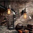 Ver imagem 2 de Pendente Retrô Industrial Vidro Loft Luminária Vintage Lustre Design Edison LM1736