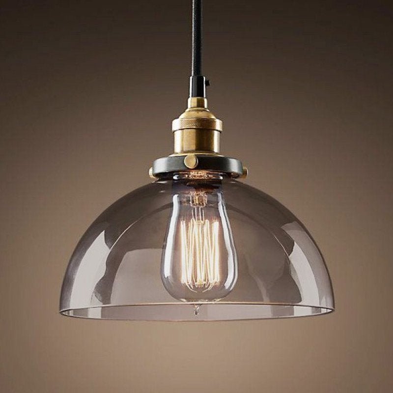 Pendente Retrô Industrial Vidro Loft Luminária Vintage Lustre Design Edison LM1864 - 1