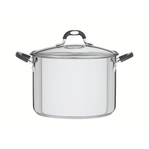 Caldeirão Tramontina Astro Aço Inox Tampa de Vidro 24 Cm 7,6 Litros