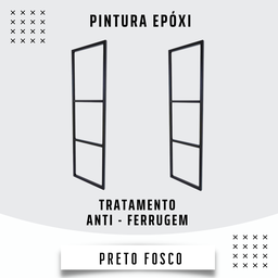 Suporte Industrial Triplo P/ Prateleira Suspensa Preto 4pçs - 2