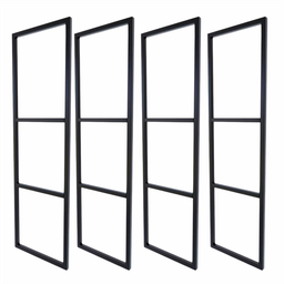 Suporte Industrial Triplo P/ Prateleira Suspensa Preto 4pçs - 1