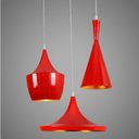Ver imagem 1 de Pendente Retrô Industrial Vermelho Loft Luminária Vintage Lustre Design Trio Dixon Beat LM1724