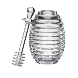 Meleira Pote de Mel Acrilico Transparente com Tampa - 1 Meleira Pote de Mel Acrilico Transparente com Tampa - 1