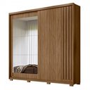 Ver imagem 2 de Guarda Roupa Casal Dhara 3 Portas com Espelho 2 Gavetas Naturale