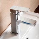 Ver imagem 1 de Misturador Monocomando Torneira Vidro Banheiro Lavabo Infinity - Máxima Metais