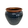 Cachepot Egito Vaso Azul Marinho - 1
