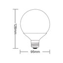 Ver imagem 2 de Lâmpada Led Taschibra Globo 9,5W Bivolt E27 3000K - Luz Amarela