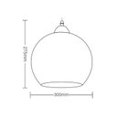 Ver imagem 3 de Lustre Pendente Taschibra TD 3018 Cromado E27