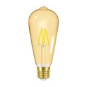 Ver imagem 1 de Lâmpada Led Dimerizável Taschibra Filamento Vintage ST64 4W E27 220V