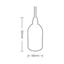 Ver imagem 3 de Lustre Pendente Taschibra Dot Metal Longo E27 Preto