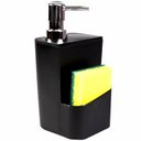 Ver imagem 2 de Dispenser Porta Detergente e Esponja 650ml - Preto