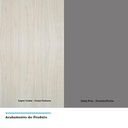 Ver imagem 2 de Armário Aéreo 35cm 1 Porta Lis Legno Crema C/Cinza Puro