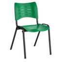 Ver imagem 2 de Cadeira Fixa 04 Pés Plástica (Polipropileno) - Cor Verde - Mrplast - Pmd - 31231