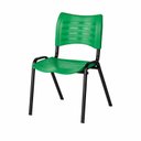 Ver imagem 7 de Cadeira Fixa 04 Pés Plástica (Polipropileno) - Cor Verde - Mrplast - Pmd - 31231