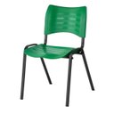 Ver imagem 1 de Cadeira Fixa 04 Pés Plástica (Polipropileno) - Cor Verde - Mrplast - Pmd - 31231