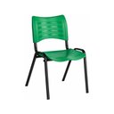 Ver imagem 3 de Cadeira Fixa 04 Pés Plástica (Polipropileno) - Cor Verde - Mrplast - Pmd - 31231
