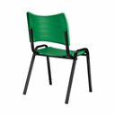 Ver mais imagens de Cadeira Fixa 04 Pés Plástica (Polipropileno) - Cor Verde - Mrplast - Pmd - 31231