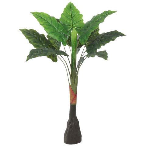 Planta Artificial Arvore Alocasia Real Toque X9 Verde 1,05m