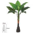 Ver imagem 2 de Planta Artificial Arvore Alocasia Real Toque X9 Verde 1,05m