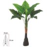 Planta Artificial Arvore Alocasia Real Toque X9 Verde 1,05m - 2