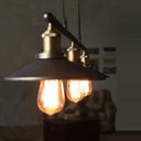 Ver imagem 3 de Pendente Retrô Industrial Trio Preto Loft Luminária Vintage Lustre Design Edison LM1706