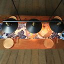 Ver imagem 5 de Pendente Retrô Industrial Trio Preto Loft Luminária Vintage Lustre Design Edison LM1706