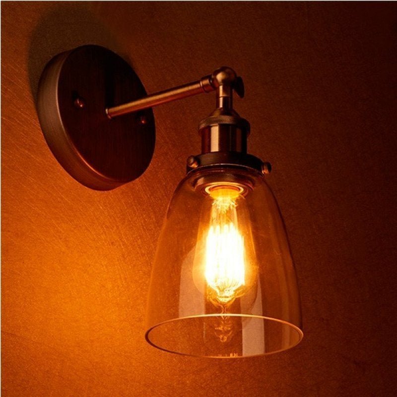 Arandela Luminária Retrô Industrial Vidro Loft Luminária Vintage Design Edison LM1742 - 3