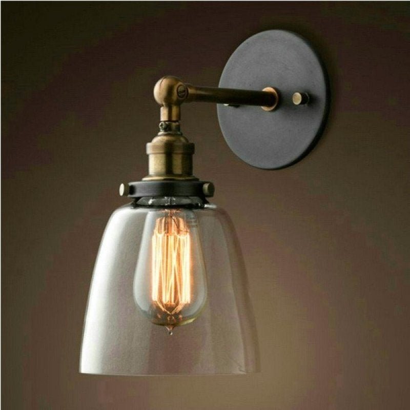 Arandela Luminária Retrô Industrial Vidro Loft Luminária Vintage Design Edison LM1742 - 2