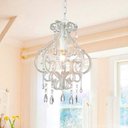 Ver imagem 2 de Lustre Candelabro Pendente Cristal Acrílico Branco LM1916