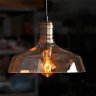 Pendente Retrô Fumê Industrial Vidro Loft Luminária Vintage Lustre Design Edison LM1854 - 3