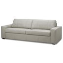 Ver imagem 5 de Sofá 3 Lugares para Sala de Estar Living 235cm Aurora L06 Couro Cinza Claro - Lyam Decor