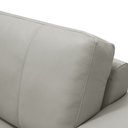 Ver imagem 6 de Sofá 3 Lugares para Sala de Estar Living 235cm Aurora L06 Couro Cinza Claro - Lyam Decor