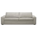 Ver imagem 2 de Sofá 3 Lugares para Sala de Estar Living 235cm Aurora L06 Couro Cinza Claro - Lyam Decor