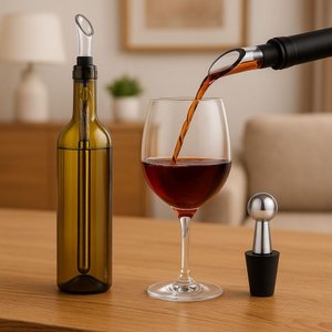 Resfriador Vinho Bastão Inox Aerador Gelo Decantador Dosador