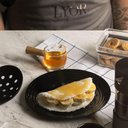 Ver imagem 4 de Kit 15 Molheiras de Vidro para Restaurantes Panquecarias 50ml Cremeiras com Cabo de Bambu