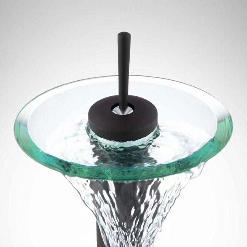 Torneira Misturador Monocomando Cascata Vidro Banheiro/Lavabo Madrid Preta - Premierdecor - 2