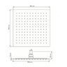 Chuveiro Ducha Quadrada Square Slim Inox 20x20 - Premierdecor - 7