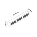 Ver imagem 4 de Rack Suspenso Aparador Nicho Sala Native 217 Off White - Gelius