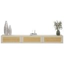Ver imagem 3 de Rack Suspenso Aparador Nicho Sala Native 217 Off White - Gelius