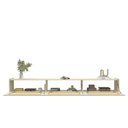 Ver imagem 2 de Rack Suspenso Aparador Nicho Sala Native 217 Off White - Gelius