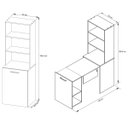 Ver imagem 2 de Mesa para Escritório Articulável Alta Multiuso Retrátil Amêndoa