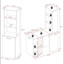 Ver imagem 3 de Mesa para Escritório Articulável Alta Multiuso Retrátil Amêndoa