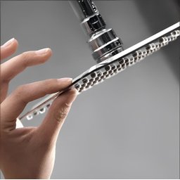 Chuveiro Ducha Quadrada Square Slim Inox 20x20cm com Braço Redondo Parede - 4