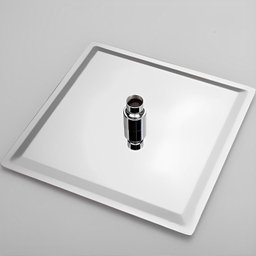 Chuveiro Ducha Quadrada Square Slim Inox 20x20cm com Braço Redondo Parede - 3